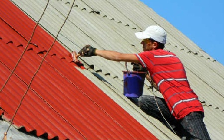 Краска для шифера: чем покрасить шифер