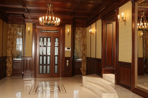 Деревянные стеновые панели в интерьере