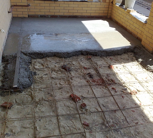 Бетонный пол по грунту