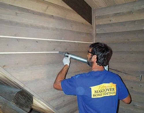 Трещины в стенах деревянных домов