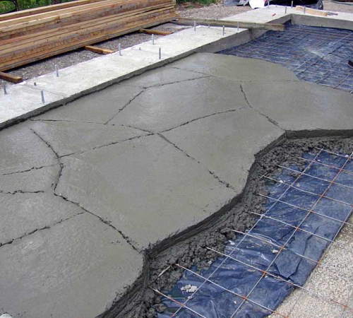 Бетонный пол по грунту технология изготовления