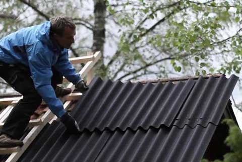 Укладка шифера своими руками