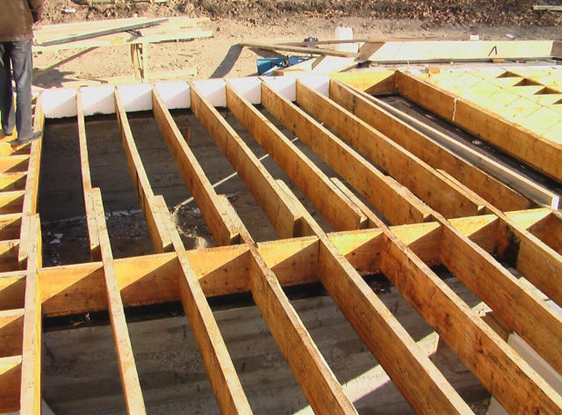 Деревянное перекрытие для кровли