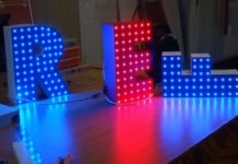 Виды подсветки объемных букв