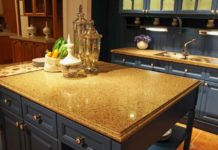 Дизайн кухни с использованием кварца