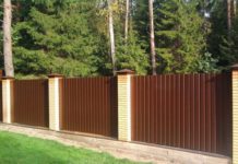 Забор из профнастила