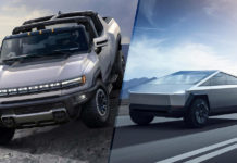 Электрический Hummer наехал на Cybertruck: GM троллит Tesla в меню нового автомобиля