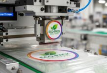 Печать логотипа на пакетах с вырубной ручкой